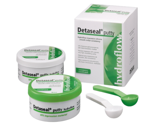 Детасил / Detaseal hydroflow putty - А-силикон, базовый слой (250+250мл), Detax / Германия